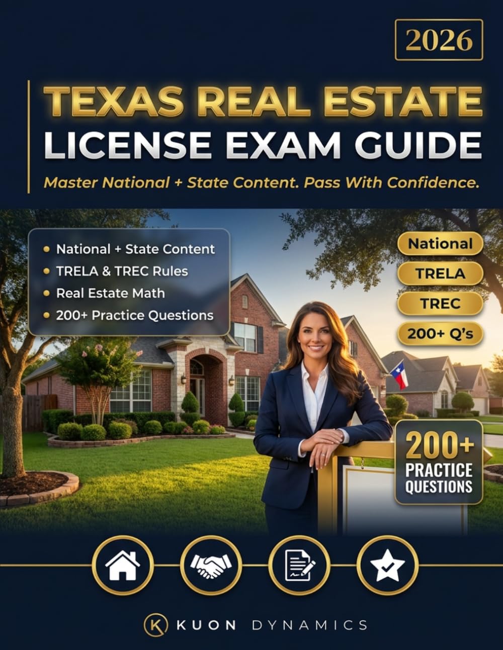 Texas Real Estate License Exam Study Guide: 200+ Practice Questions and TREC Rules for Salesperson Candidates