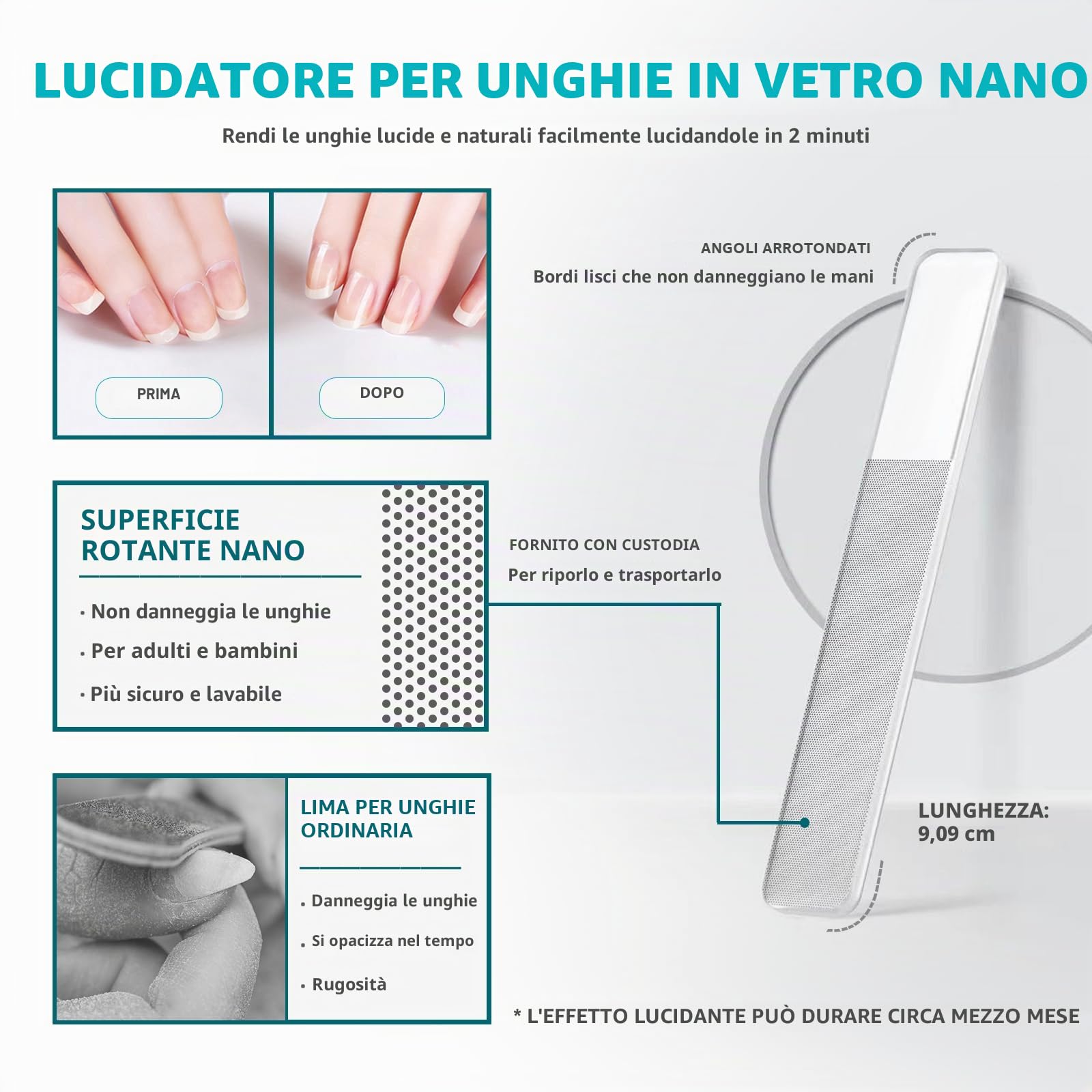 RONAVO Cuticola e Ricrescita Cuticole,4 in 1 Strumenti per Pedicure Manicure,con Forbicine per cuticole,Pelle Morta Remover Forchette, Spingi Cuticole a Doppia Testa,Nano Buffer Per Unghie in Vetro