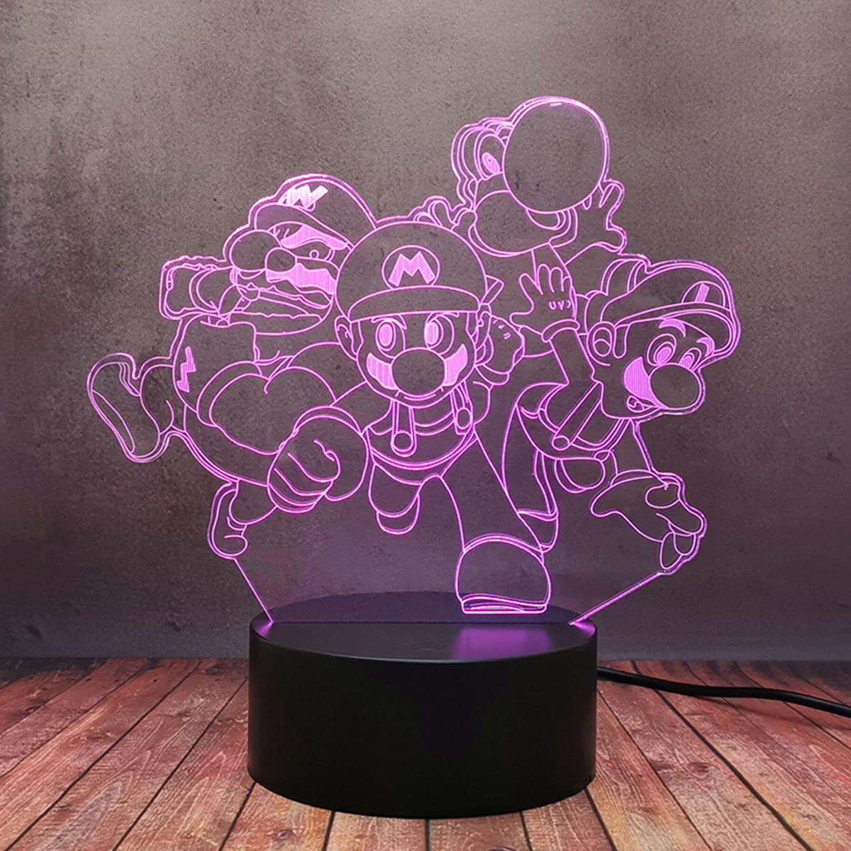 Amazon.co.jp : ゲーム スーパーマリオ ヨッシー 恐竜 3D LED デスク