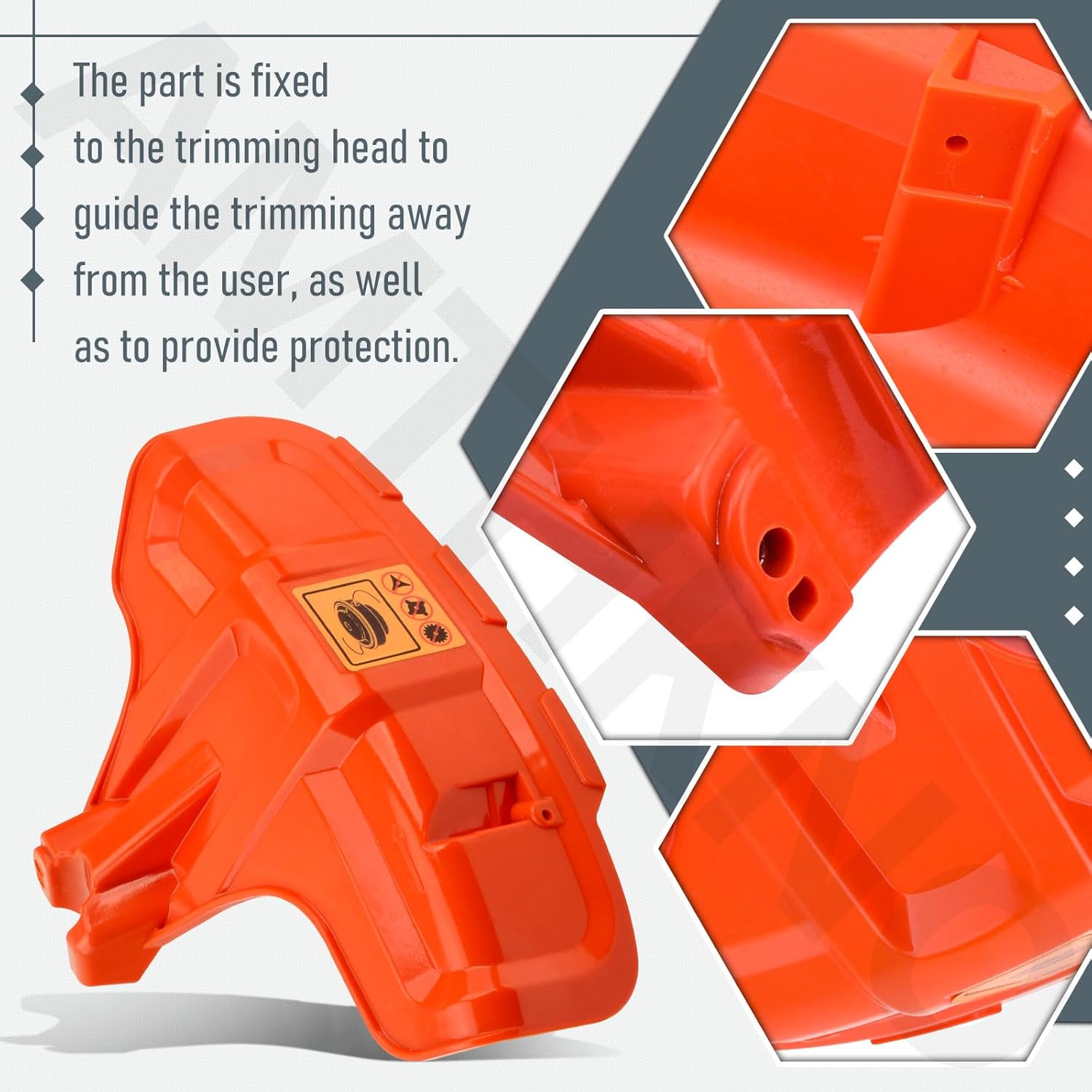 AMTHKNO 588543701 Trimmer Guard Shield Replacement Compatible with Husqvarna Line Trimmers/Mowers 322L 223L 223R 322C 325RX 326C 326CX 525RS 525RX, Replaces 503977101 5039771-01