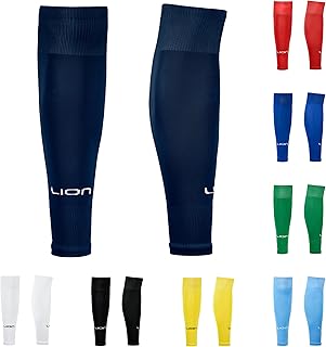 Calcetines de fútbol para niños y jóvenes para acompañar calcetines de agarre, se adaptan sobre pantorrillas/espinilleras, variedad de colores para combinar con tu equipo de equipo
