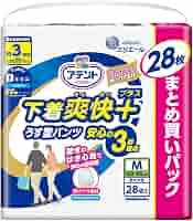 Amazon | アテント 下着爽快プラス うす型パンツ 安心の3回吸収