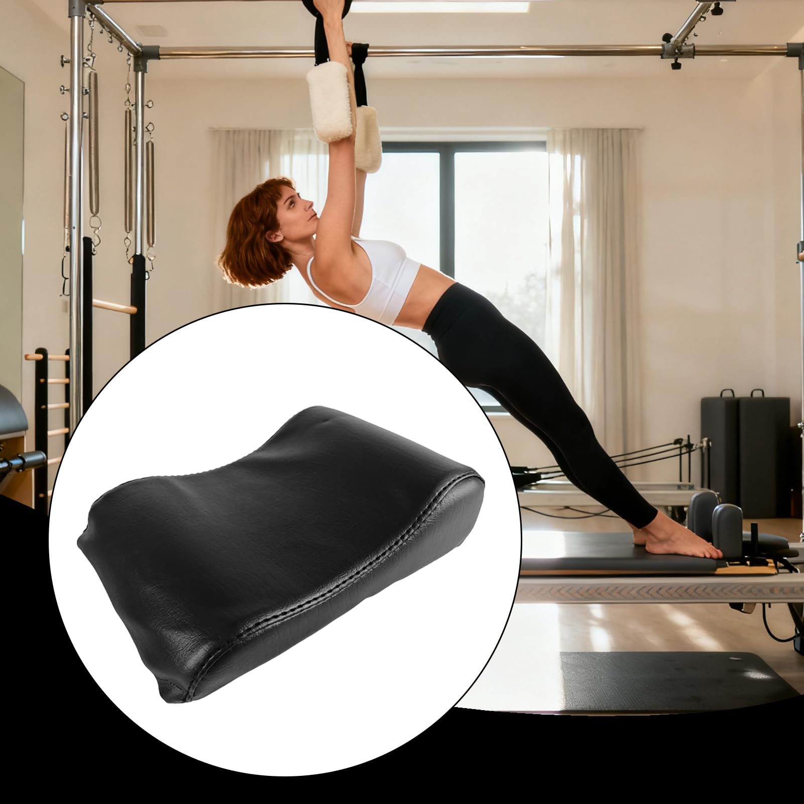 Oreiller De Yoga Antidérapant – Doux, Compact, Pour Pilates, Méditation, Voyage, Env. 160 G