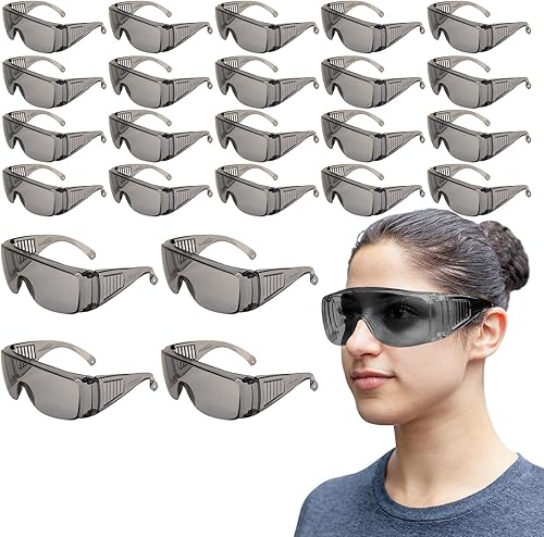 Diamont Vented Over Glasses Safety Glasses  Meets ANSI Z87.1, Impact Resistant Polycarbonate Lens