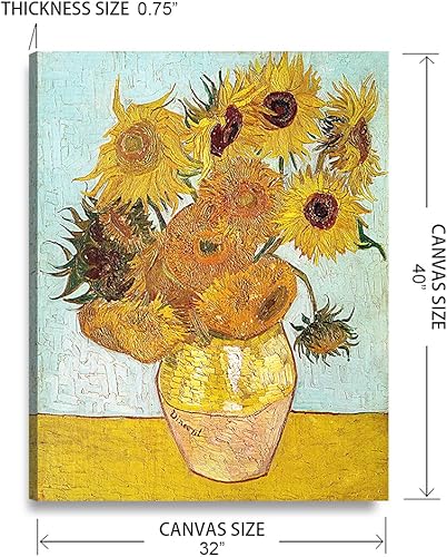 Vista 260 de DECORARTS - Almond Blossom Tree - Vincent Van Gogh Art Reproduction. Giclee Canvas Prints Wall Art for Home Decor 30x24