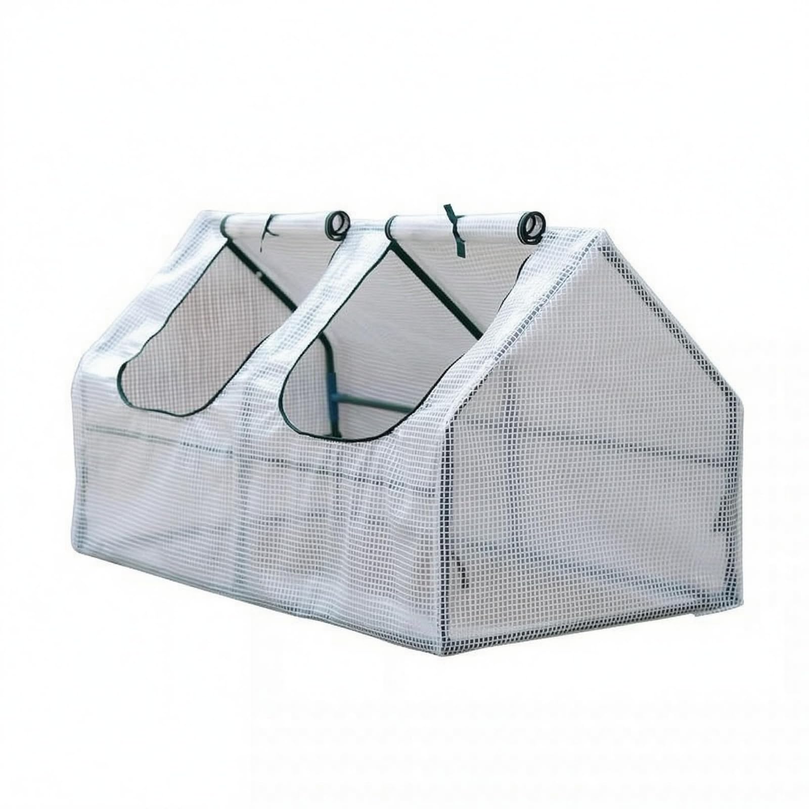 Cylindrical Steel Frame Mini Greenhouse Peaked Roof Mesh Greenhouse Roll-up Top Plant Shelter House, 120 X 60 X 60 | Home & Garden | Yard, Garden & Outdoor Living-image-40