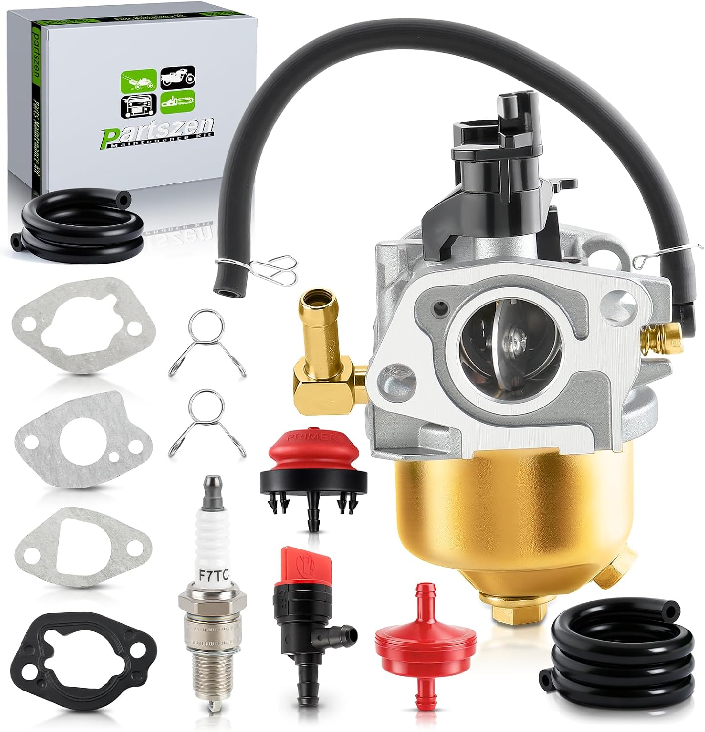 951-15236 Carburetor Kit Fit for MTD Snowthrower Blower 170-SU 270-SU 370-SUB 370-SUC 170SU 270SU 370SU 31AS6BEE799 for Craftsman 247.881732 for Troy-Bilt 270-WU 670-WU 270WU 670WU