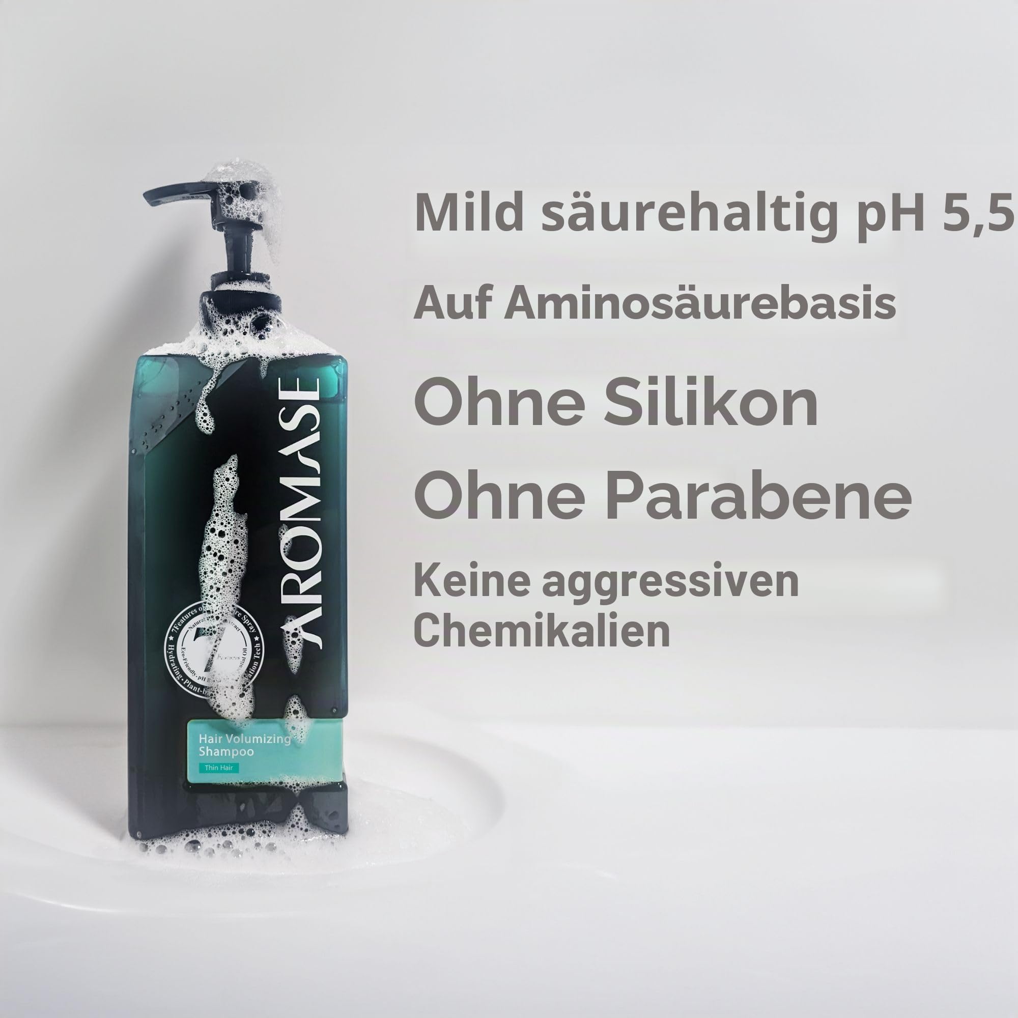 AROMASE Anti-Haarausfall Essential Shampoo - Effektiv bei Tendenzen zu Haarausfall, stärkt die Haarwurzel & stimuliert den Haarwuchs - 400 ml