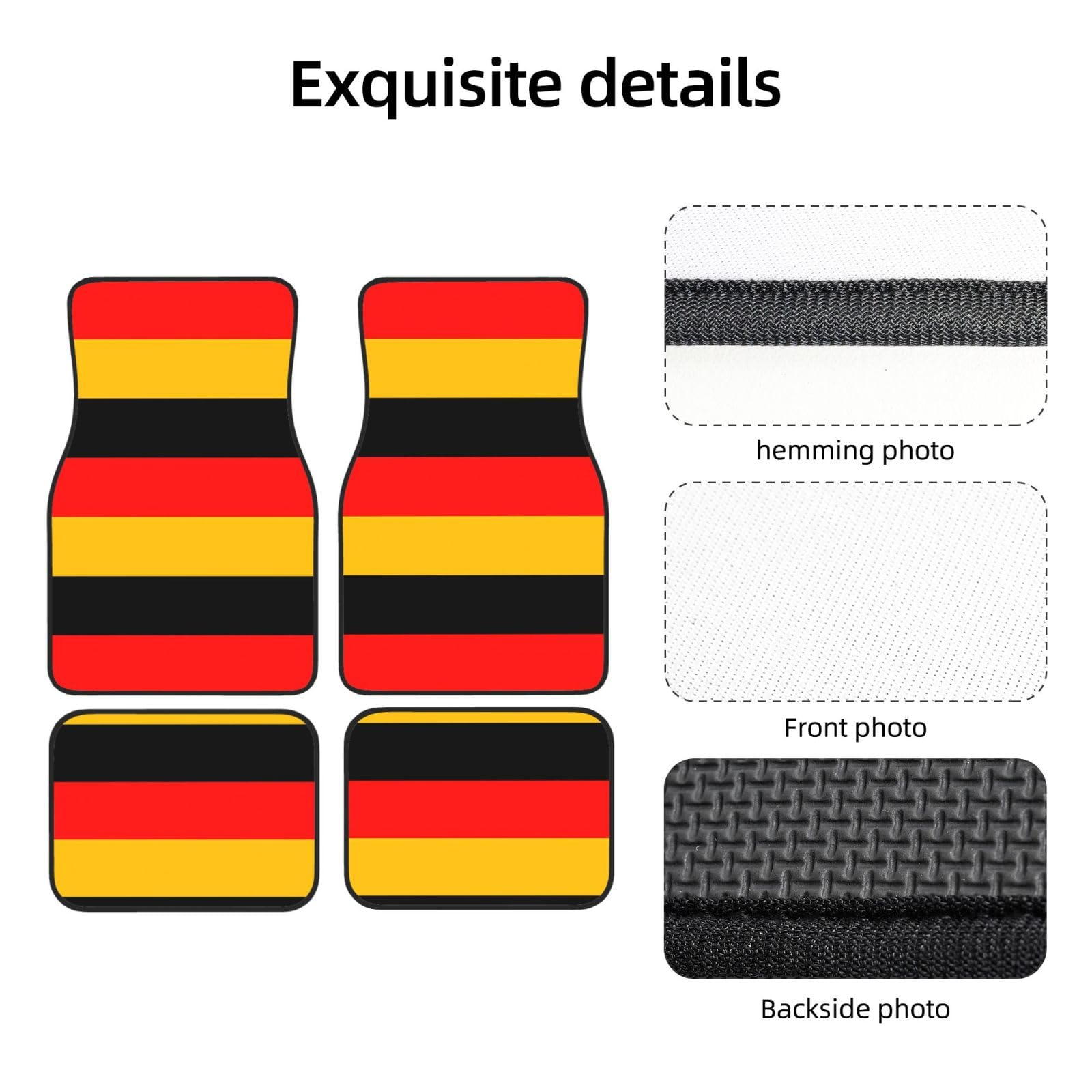 Lot de 4 tapis de sol en néoprène imperméable pour voiture