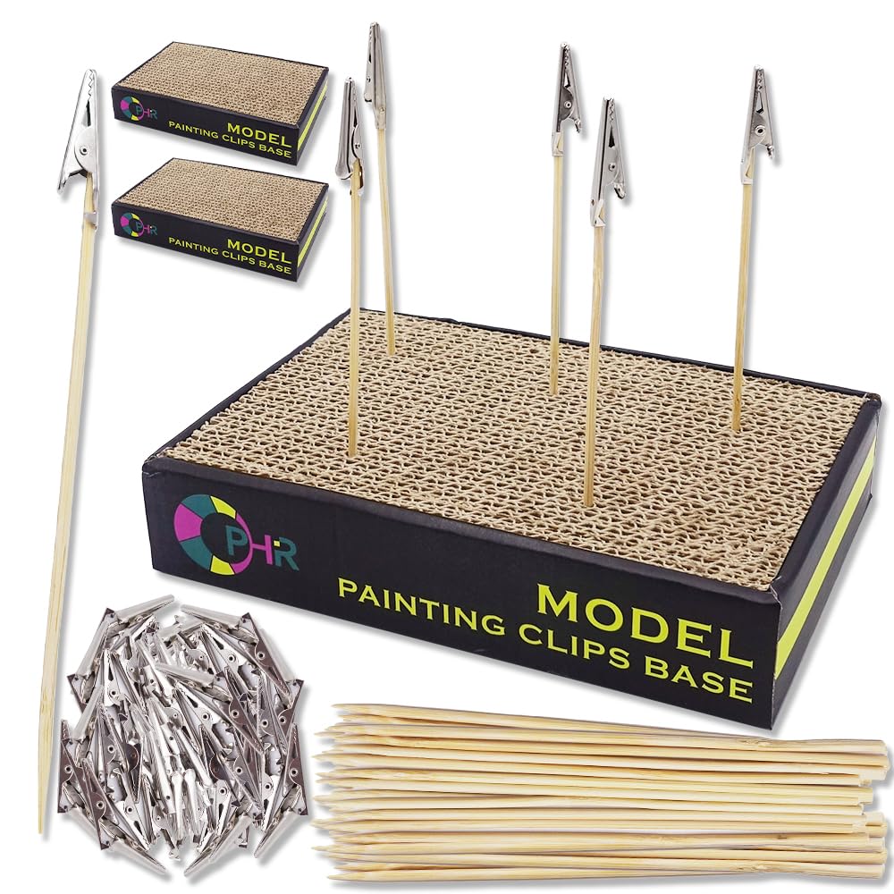 Amazon.co.jp: ZAIDEA クリップ 塗装棒 セット プラモデル 塗装ベース