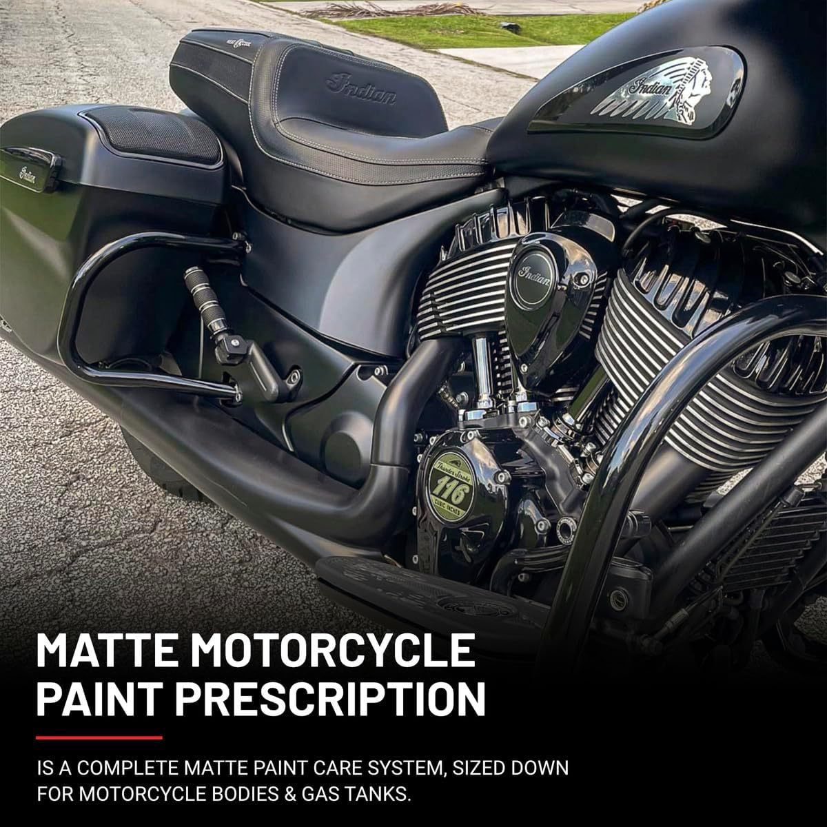 Dr. Beasley's Matte Motorcycle Paint Prescription with Accessories- Designed Uniquely for Motorcycles, Instant Bonding Coating, 2+ Years of Protection, 22 Ounce
