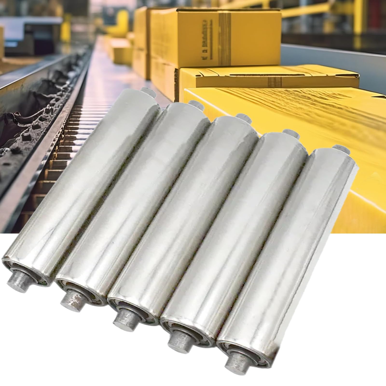 Rouleau de convoyeur 25mm inox pour support de scie et menuiserie
