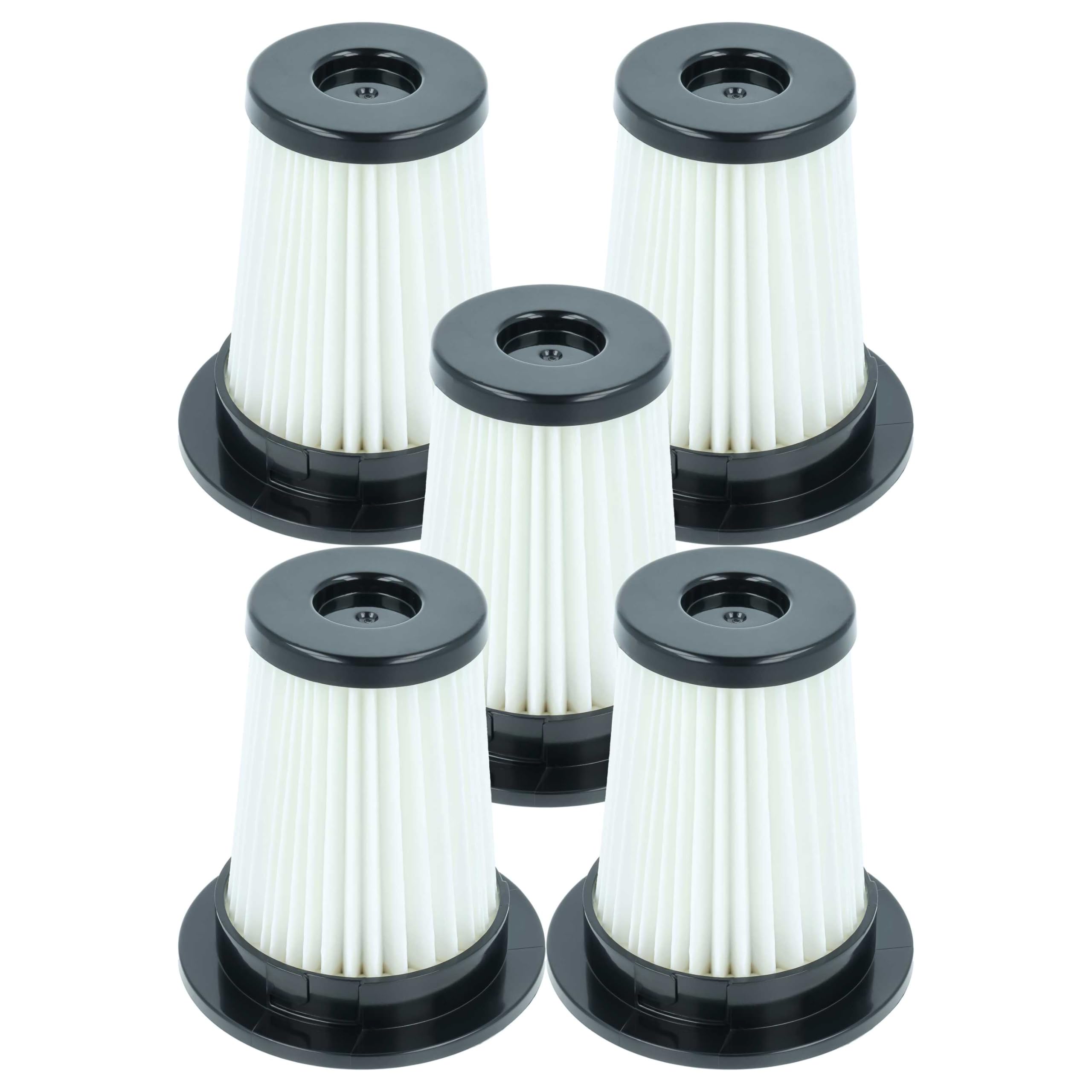 vhbw 5x Filtro reemplaza Beko 9178039322, C00911456 para aspiradora - filtro Hepa negro blanco