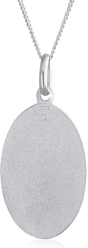 Miniatura 2 de Medalla religiosa ovalada cristiana tradicional Nuestra Señora de Guadalupe Católica Virgen María Collar con colgante CZ Halo Collar para mujer