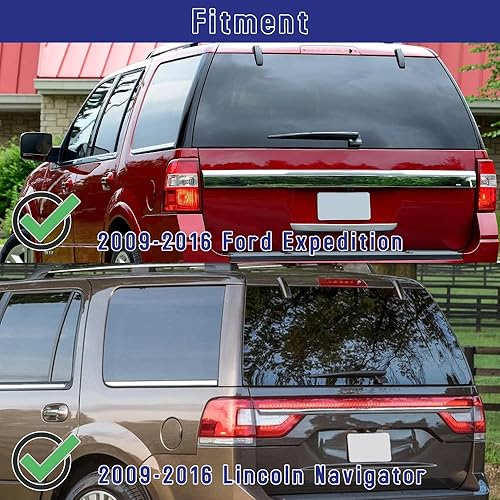 Miniatura 6 de Shopauto Conjunto de limpiaparabrisas trasero compatible con Ford Expedition 2009-2016, Lincoln Navigator limpiaparabrisas trasero, repuesto