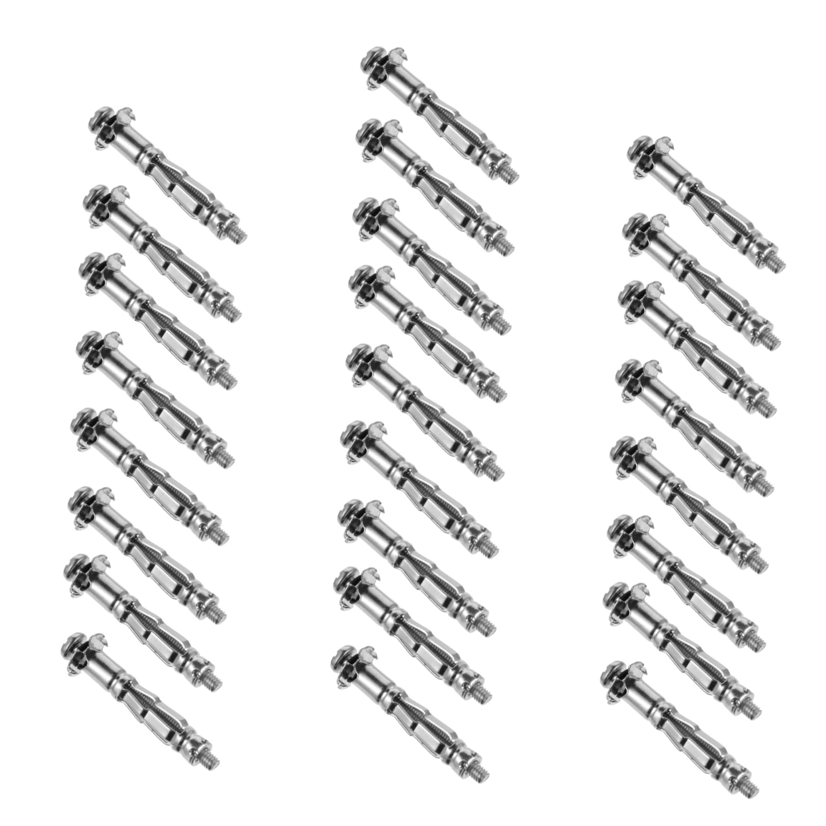 SOLUSTRE 25 Pack Cavity Wall Fixer Hollow Brick Expansion Screws Plasterboard Plug Fixing Screws Heavy Duty Home Hardware Parts