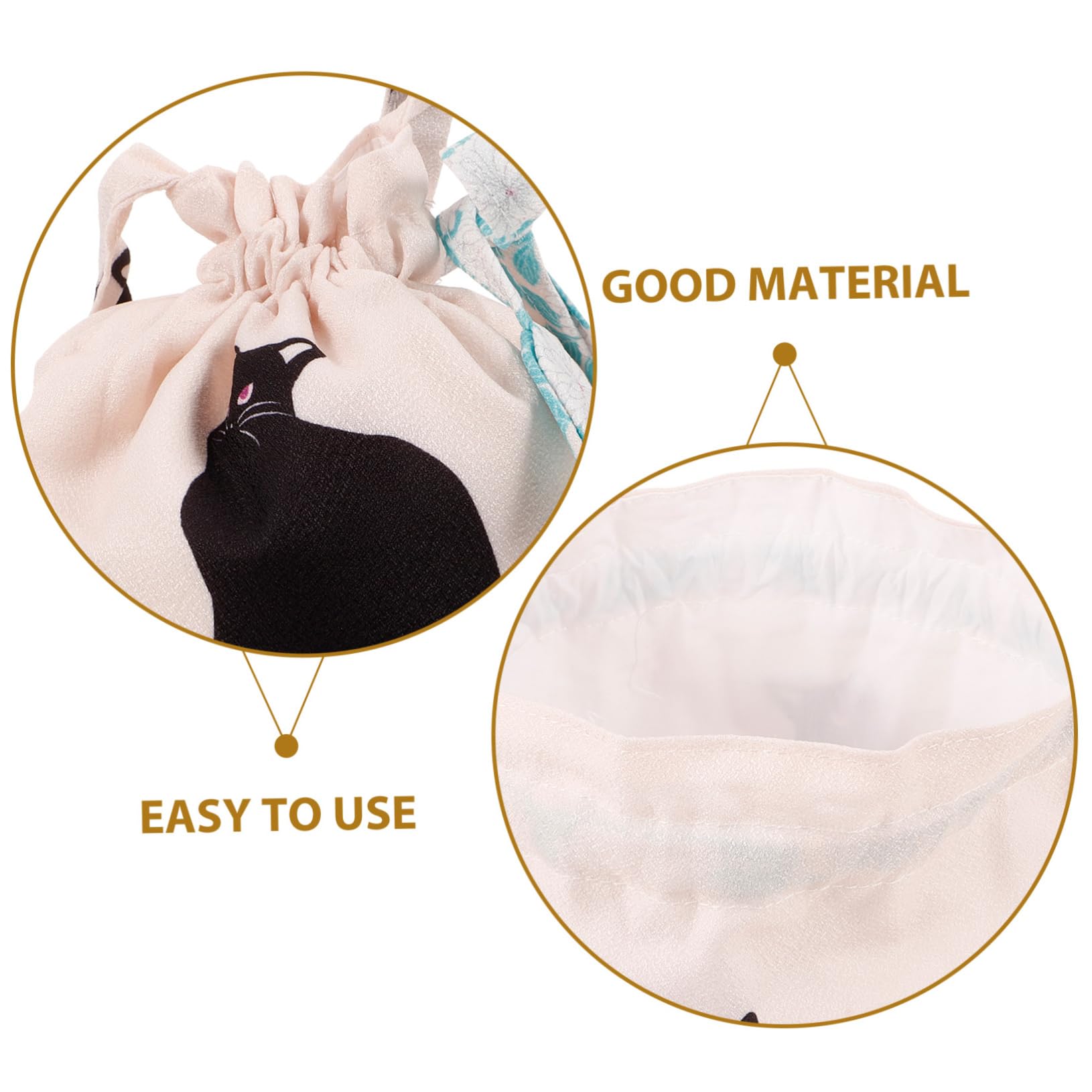 2 Piezas bolso de estilo japonés bolso de mano bolsas de mano bolso de lazo de las mujeres bolsa de teléfono portátil llave pequeño crisantemo bolsa de almacenamiento cartera tela