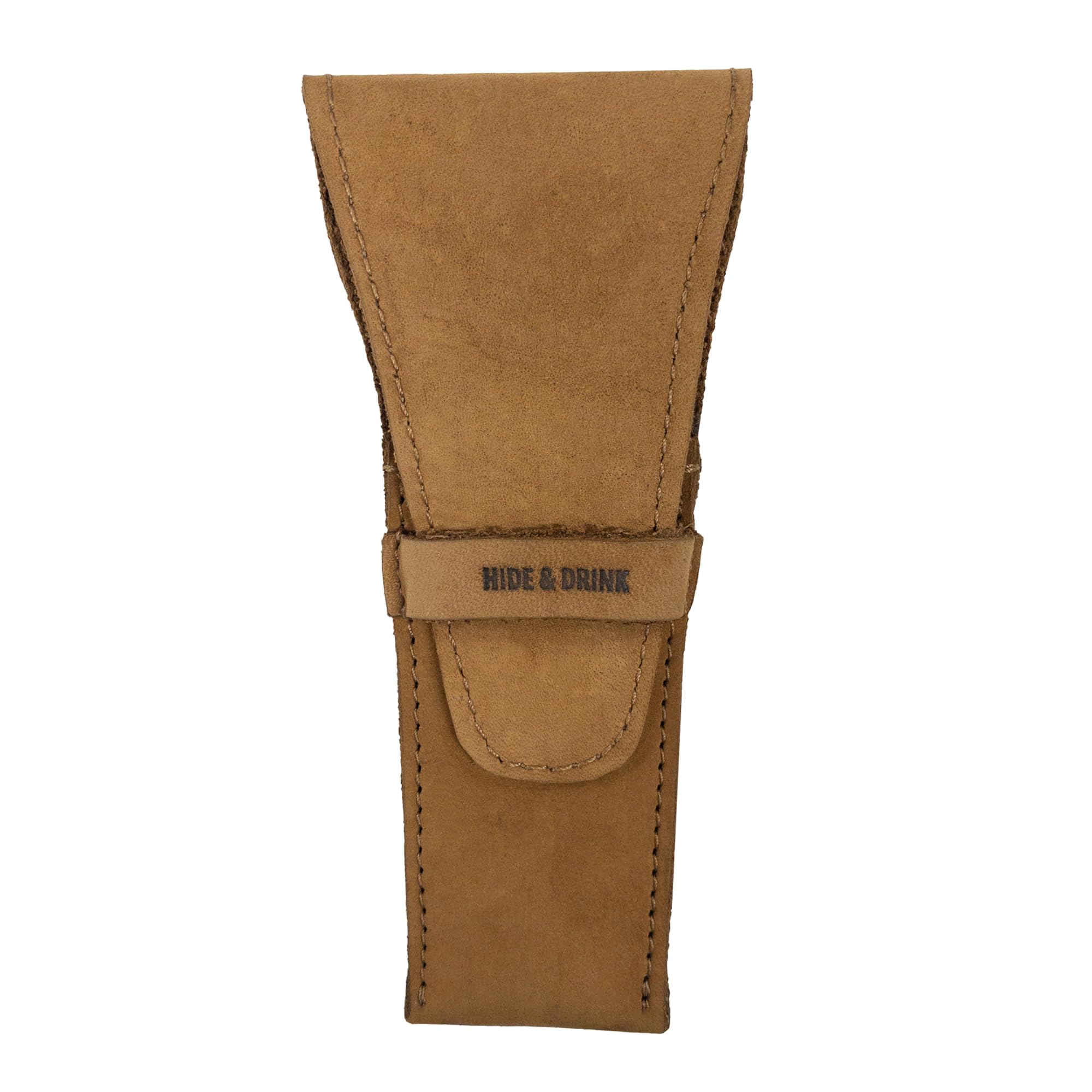 Hide & Drink, funda de cuero de seguridad para maquinilla de afeitar, accesorios de afeitado, esenciales para el cuidado personal, hecho a mano. Incluye 101 años de garantía: tabaco viejo