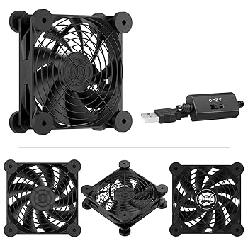 Amazon.co.jp: upHere 12cm USB冷却ファン USB扇風機小型 ミニ