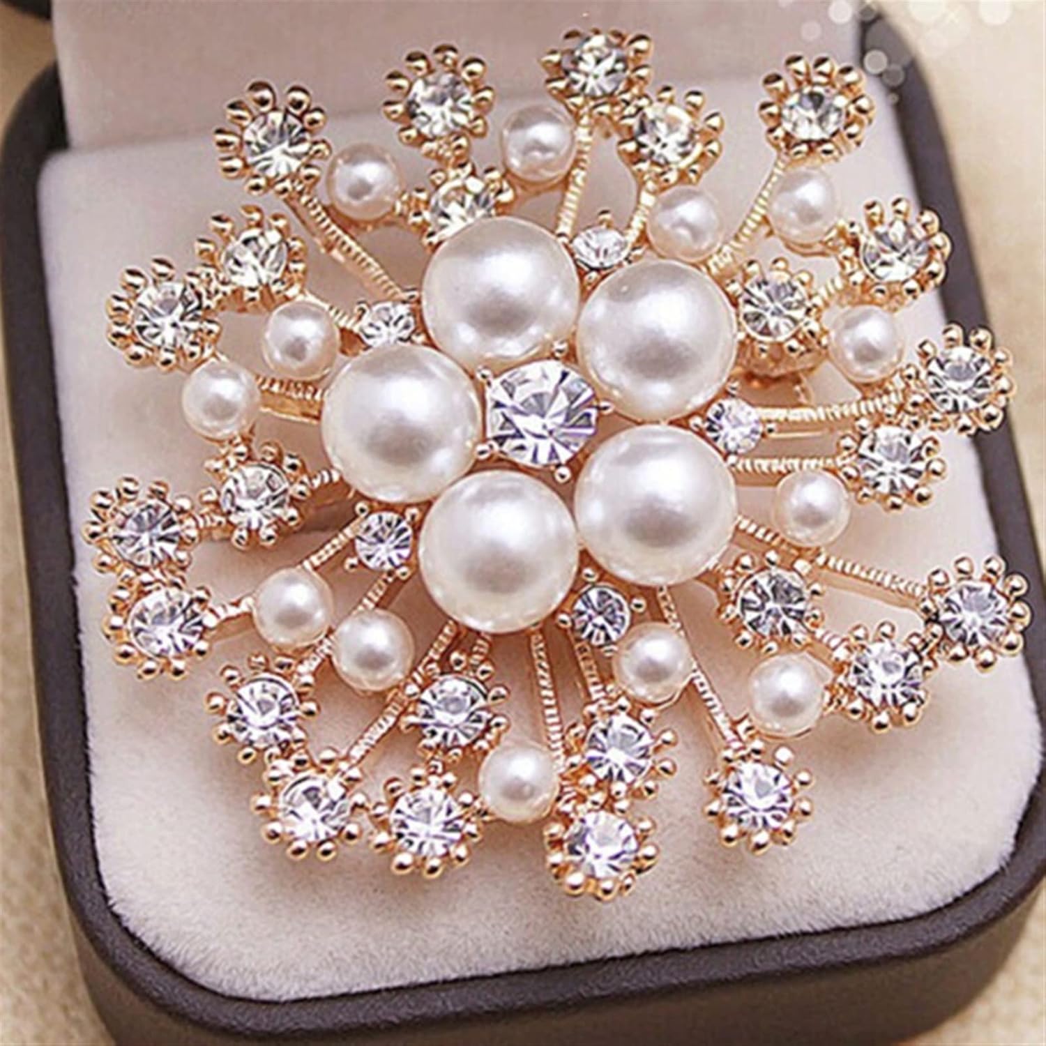 Elegante spilla in vetro cristallo - Gioielli con spilla for corsetto