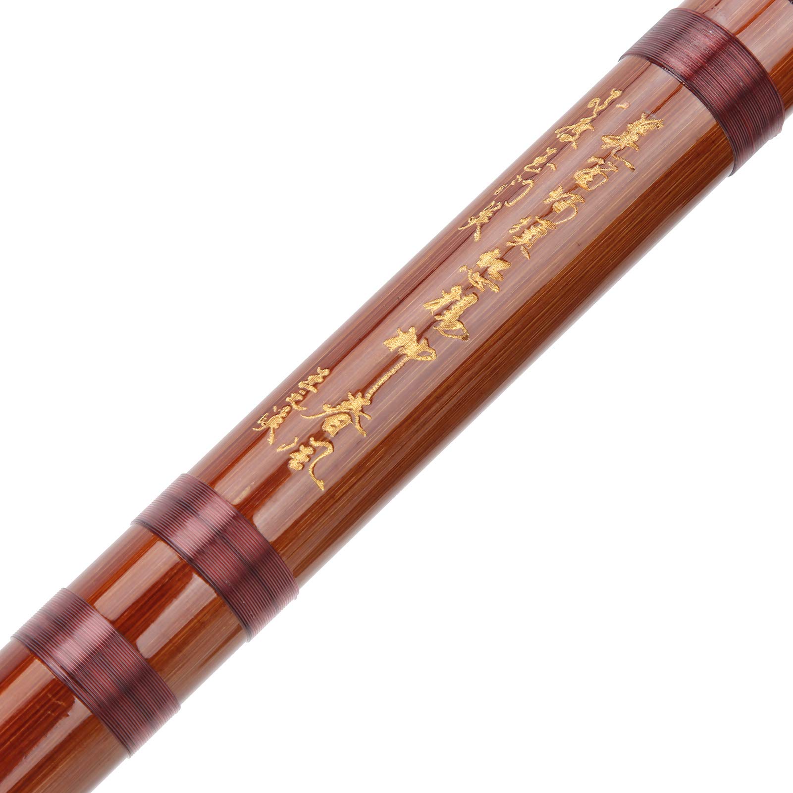 Flûte Traditionnelle Chinoise en Bambou Amer - Style Miroir Poli pour Examen de Qualité et Performance