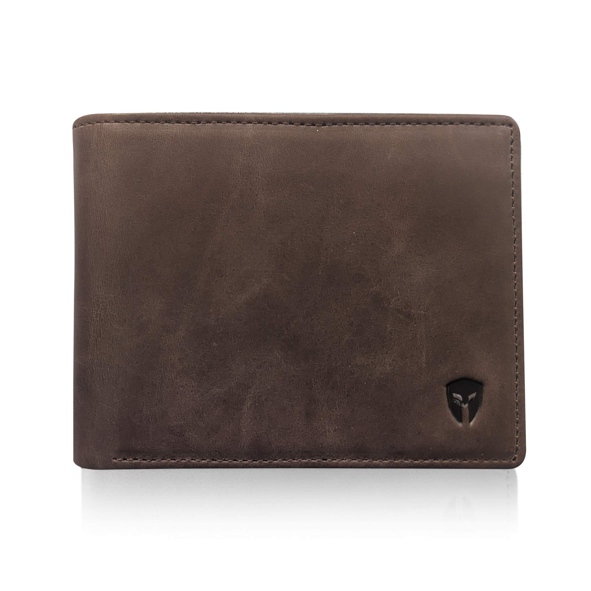 Bryker HydeExecutive 2 ID/1 ID Window RFID Wallet for Men, Full Grain Leather, Bifold Top Flip, Extra Capacity Travel Wallet