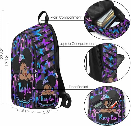 Miniatura 4 de InterestPrint Mochilas personalizadas, mochila personalizada, mochila de viaje, mochila casual, bolsa de regalo para mujer, Color 22