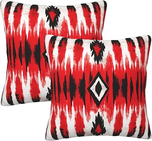 Miniatura 21 de Pack of 2 Short Plush Throw Pillow Covers 18 X 18 Inch, Retro 70S Orange Yellow Pillow Cover Durable Pillowcases, Square Throw Pillow Covers Couch