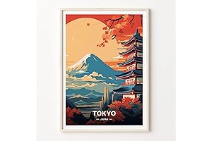 Tokyo Skyline Travel Poster: A Window to the Heart of Japan