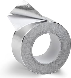 IMPRESA - [30 Feet] High Temperature Tape - Aluminum Foil Tape for Metal, Plastic, Glass - Heat Resistant - 10 Yards, 0.15mm Thick, 1.5in Width - Furnace Tape, Flue Tape, Dryer Tape, & Grill Tape