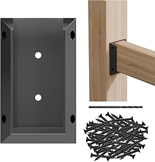 30pcs Deck Railing Bracket connectors for 2x4 Railing Wood Posts with Wood Screws (30pcs)