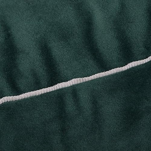 Miniatura 6 de KINGROSE Funda de cojín decorativa de terciopelo sólido, funda de cojín suave de lujo para sofá, silla, cama, sala de estar, 14 x 24 pulgadas, color