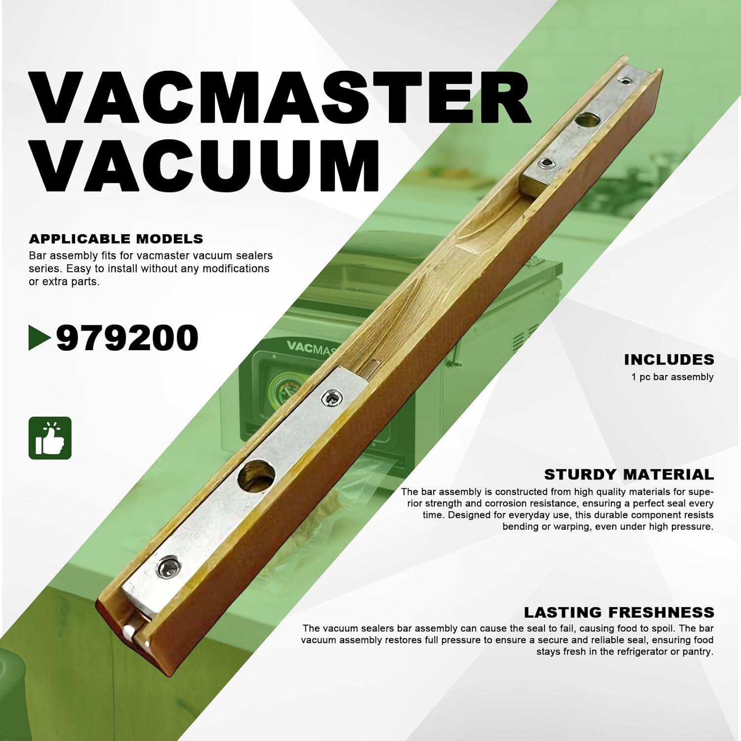 Bar Assembly Fit for Vacmaster Vacuum Sealers Replace 979200