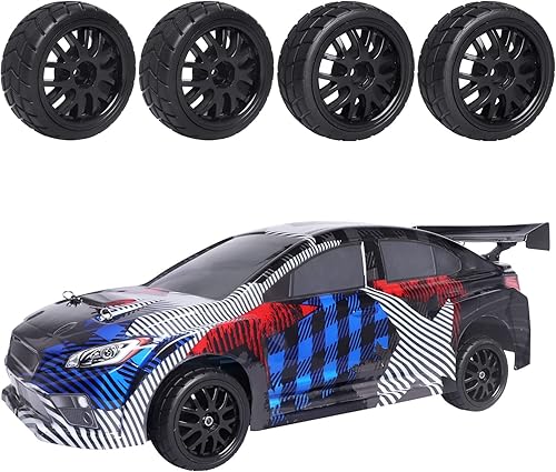 Miniatura 5 de Paquete de 4 neumáticos Hobbypark RC y llantas de 0.472 in hexagonal en forma de Y con insertos de espuma para automóvil de control remoto 110 en