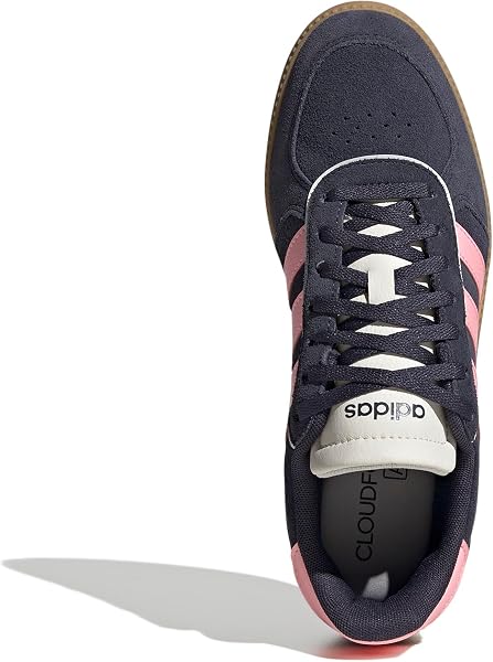 adidas Women's Breaknet Sleek Schuh 38 EU Shadow Navy Pink Spark Off White - 1
