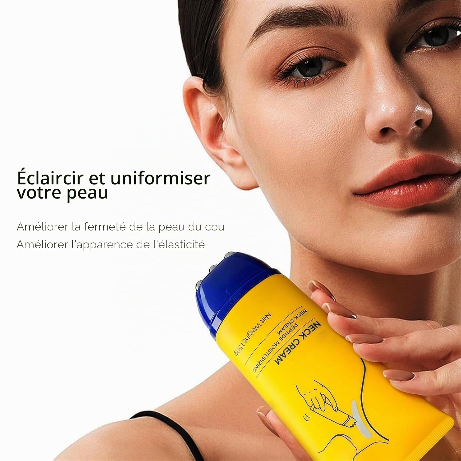 Z Sea Necks Creams,Z Sea Necks Firming Creams,Crème anti-âge raffermissante pour le cou, traitement hydratant et raffermissant avec collagène, réduit les rides, lifting et lisse la peau (1)