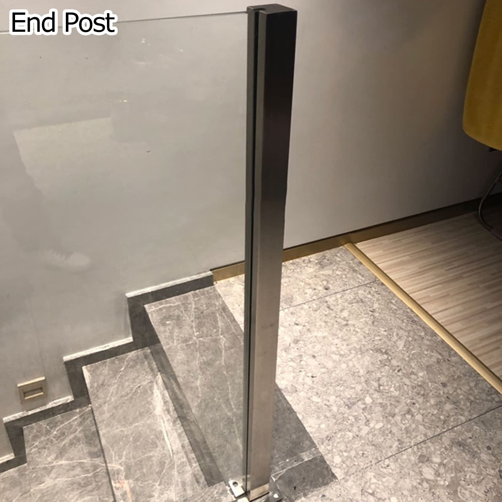 Ringhiera Vetro scale interne esterni Ringhiera In Vetro In Acciaio Inossidabile, Sistema Di Ringhiere Per Balaustre Con Viti, Palo Di Recinzione In Vetro Per Balcone/Terrazza/Scale/Giardino