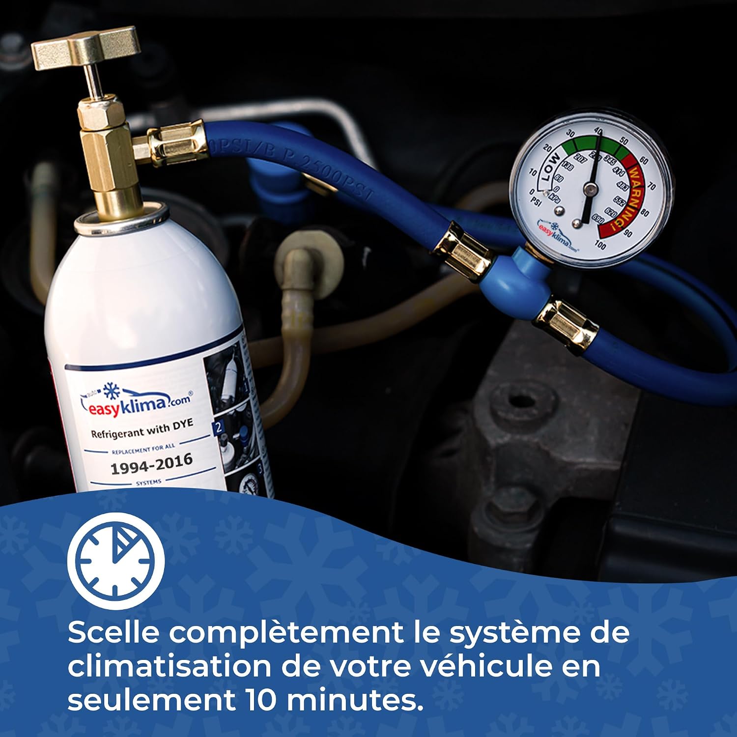 Détail du kit EasyKlima AC - composants et emballage