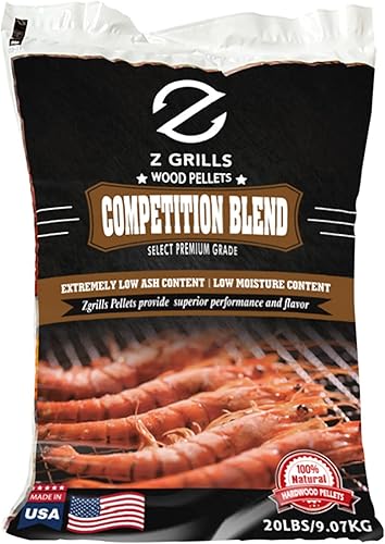 Z GRILLS Premium - Pellets de madera para barbacoa para cocinar a la parrilla, 20 libras por bolsa, fabricado en Estados Unidos (mezcla de