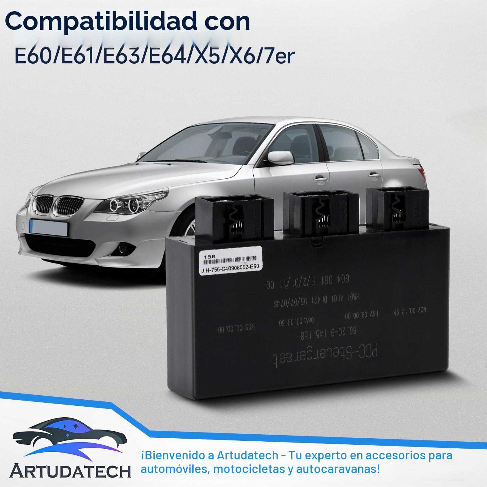 Sensor de aparcamiento 66209145158 para BMW PDC módulo de radar de marcha atrás para 5 E60 E61 | 6 E63 E64 | X5 E70 / X6 E71 | 7er E65 E66 Sensores de marcha atrás Sensor de ángulo muerto