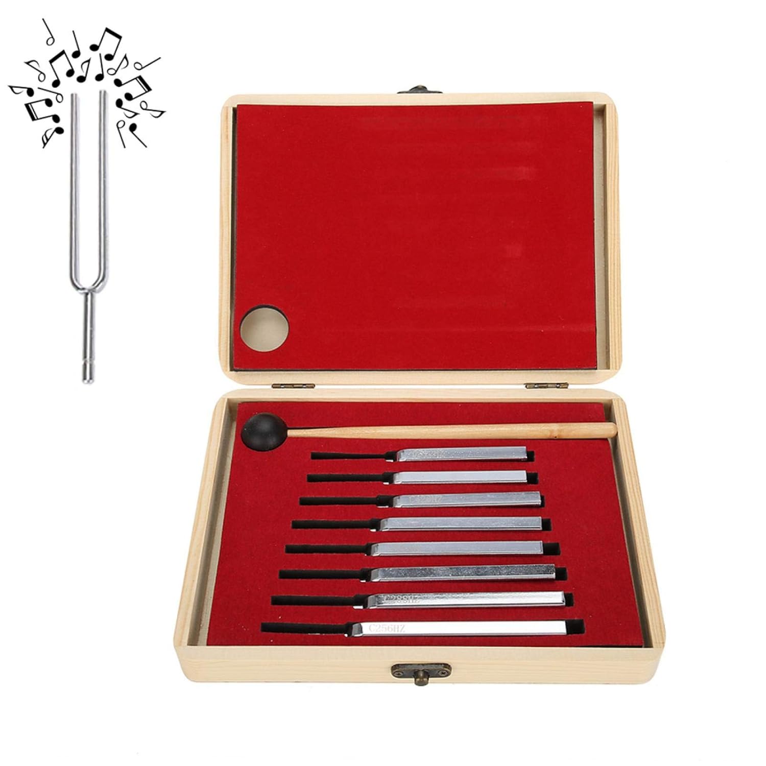 Tuning Forks Set, 8Pcs Steel Tuning Fork Hearing Hearing Frequency Tuning Tuning