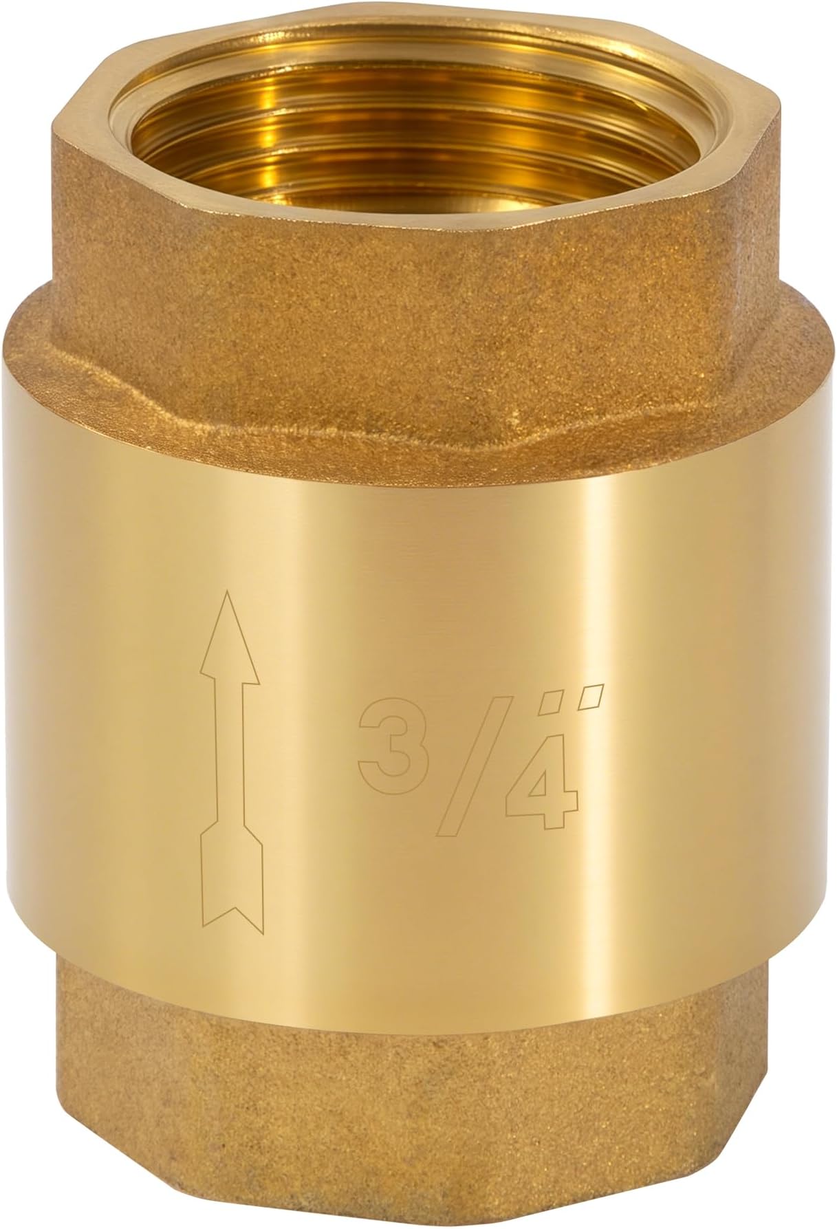 Check Valve, G1/2 Inch, G3/4 Inch G1 Inch High Precision Threaded Brass with Internal Thread Non-Return Valve for Safe Drinking Water System