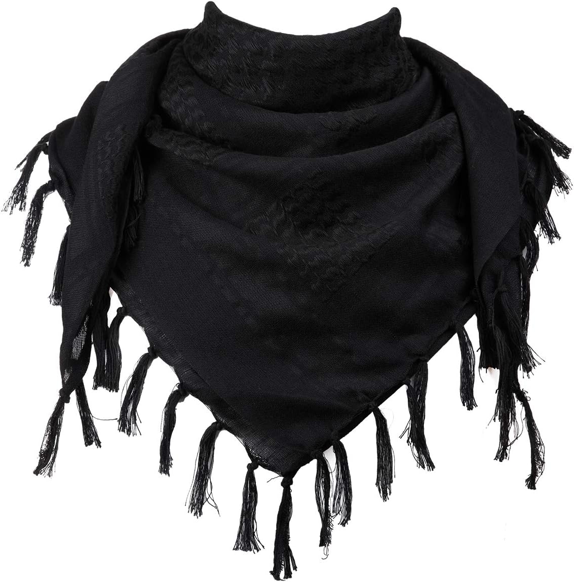 Scarf Military Shemagh Tactical Desert Keffiyeh Head Neck Scarf Arab Wrap with Tassel 43x43 inches