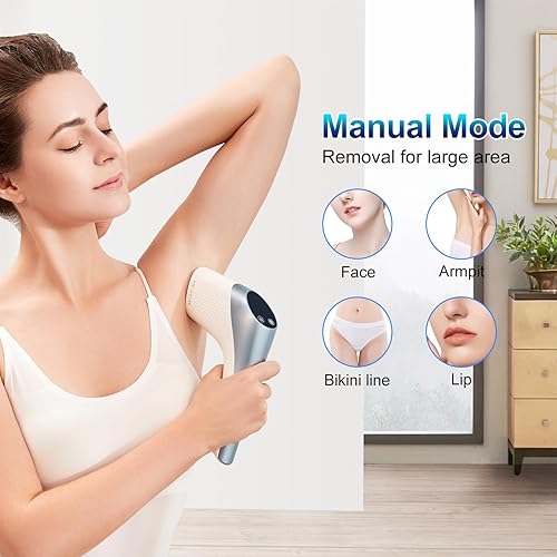 Miniatura 5 de MiSMON - Depilación láser de compresa de hielo para mujeres, dispositivo de depilación permanente IPL para cuerpo, bikini, uso doméstico seguro,