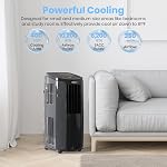 TOSOT 10,200BTU (6,200 BTU SACC) portatif Air Conditionneur, Smart Wifi Control, AC Unité avec déshumidificateur, ventilateur, kit de fenêtre pour faciliter l'installation, chambres froides jusqu'à 400 Pieds carrés brillants Series