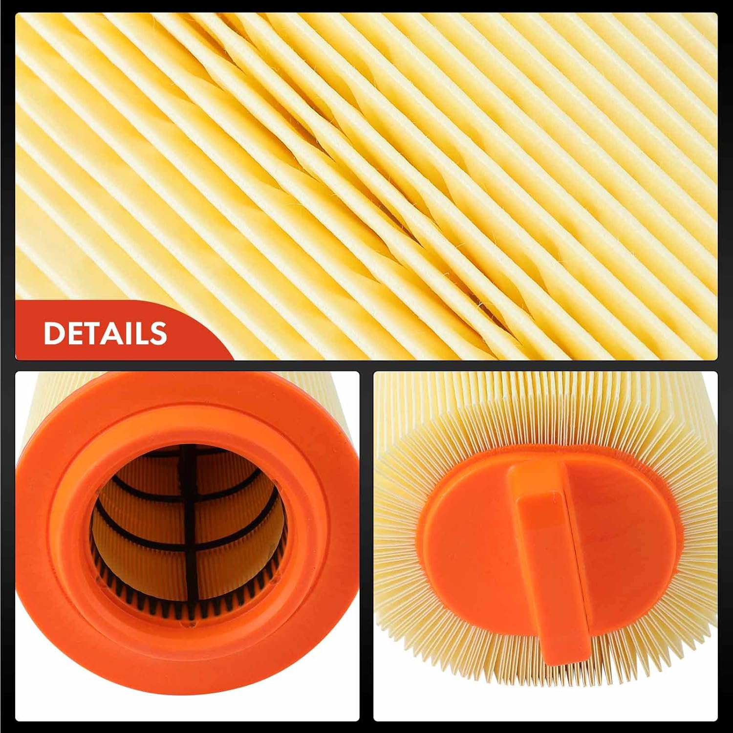 A-Premium 2-PC Engine Air Filter Compatible with Mercedes-Benz W203 Series C230 2003 2004 2005 L4 1.8L, Replace# 2710940204