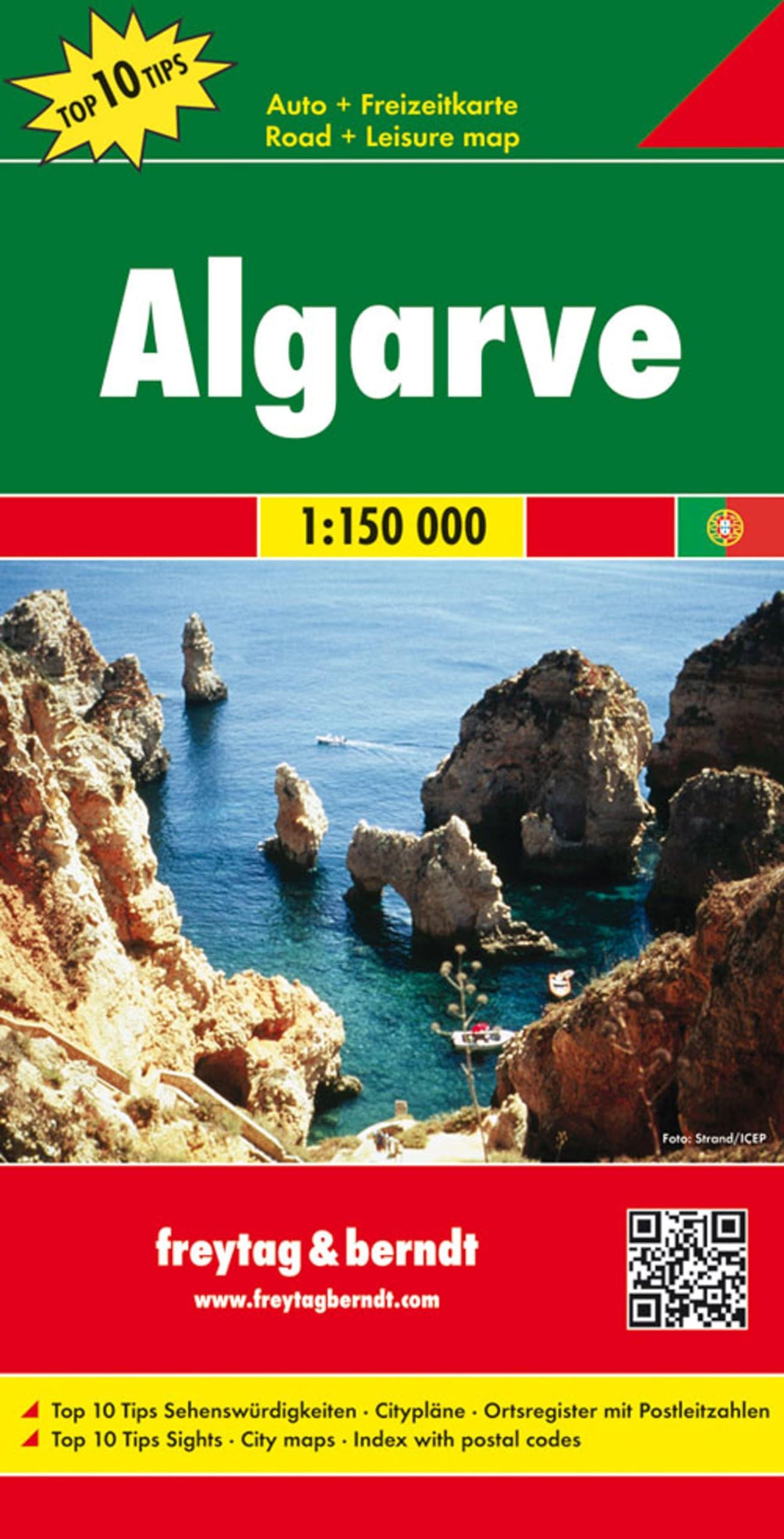 Algarve T10 f&b (+r): Wegenkaart 1:150 000: Wegenkaart Schaal 1 : 150.000 (F&B Wegenkaarten)
