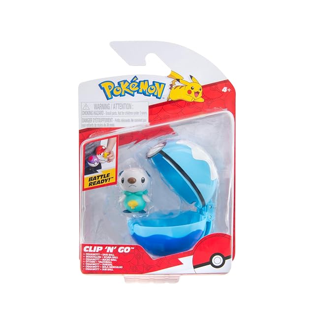 Pokémon Clip 'N' Go Oshawott y Pelota de Buceo