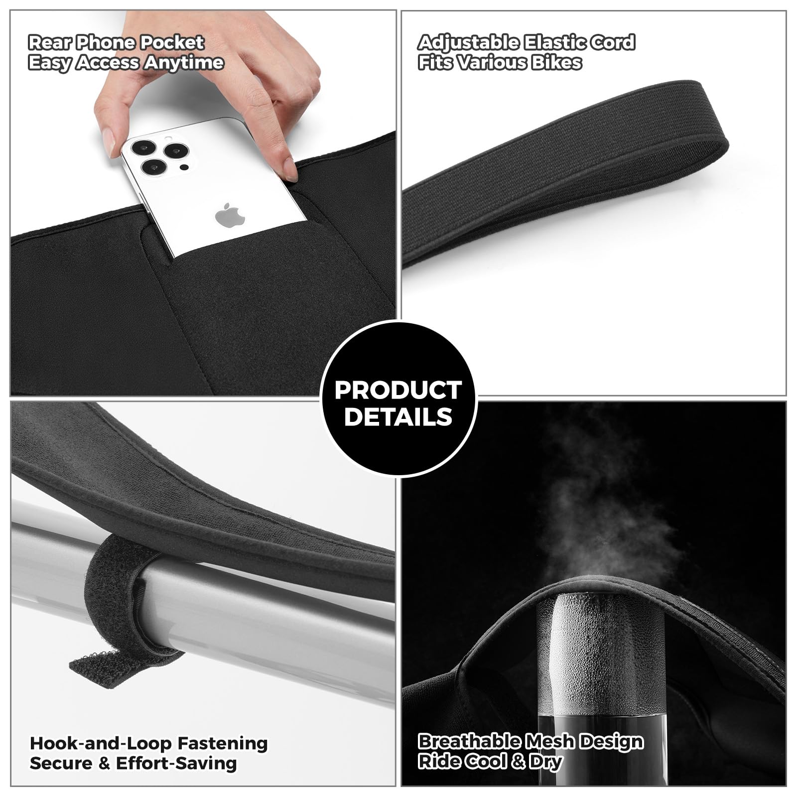 ROCKBROS Zweetvanger voor Roller Trainer Fiets Roller Trainer Accessoires Anti-zweet Absorberend Ademend Sneldrogend voor Mountainbike, Racefiets ROCKBROS Zweetvanger voor Roller Trainer Fiets Roller Trainer Accessoires Anti-zweet Absorberend Ademend Sneldrogend voor Mountainbike, Racefiets