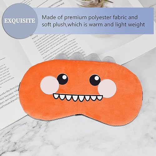 Vista 84 de Lindas máscaras para dormir, máscara de ojos de gato de dibujos animados, máscara de felpa para dormir y venda de viaje, divertida sombra de ojos